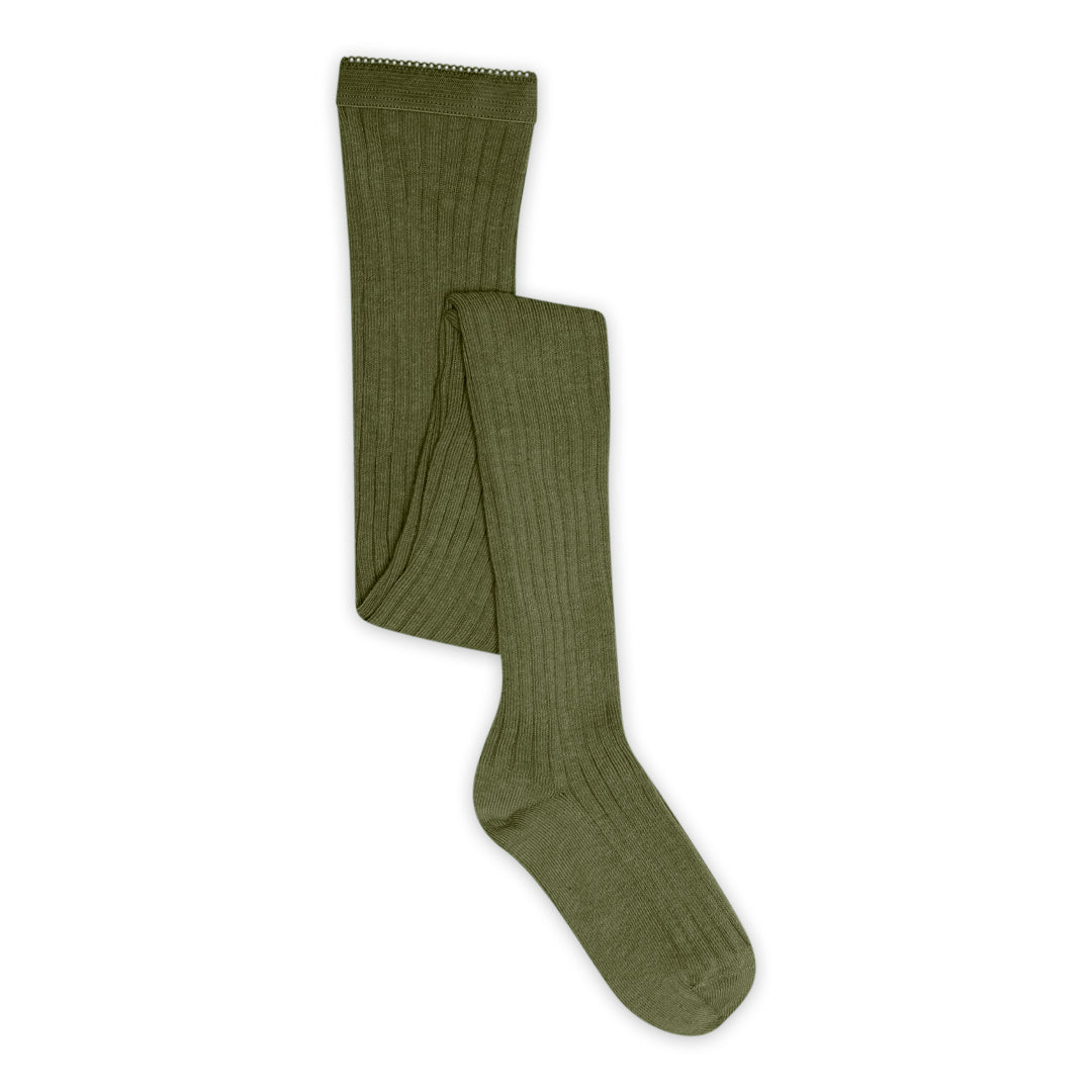 Rippstrumpfhose aus Baumwolle