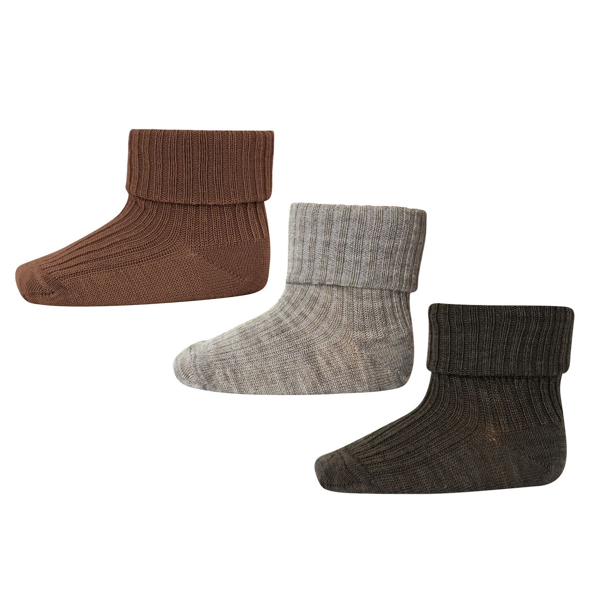 Wollripp-Babysocken - 3er-Pack