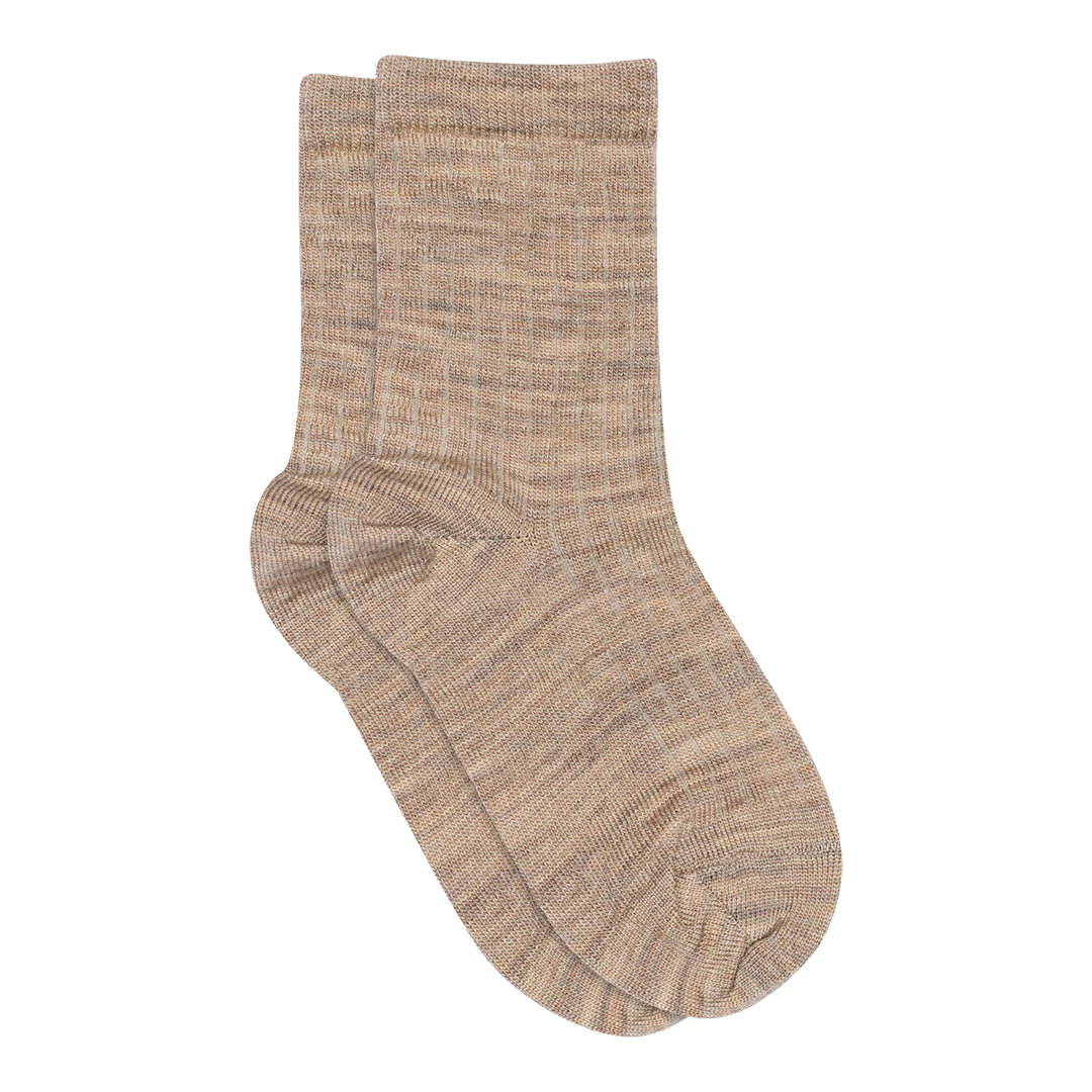 Rippstricksocken aus Baumwolle