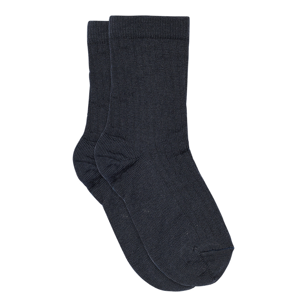 Rippstricksocken aus Baumwolle