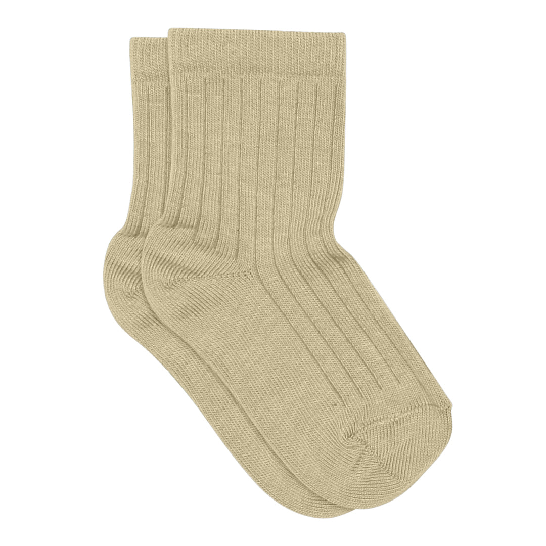 Rippstricksocken aus Baumwolle