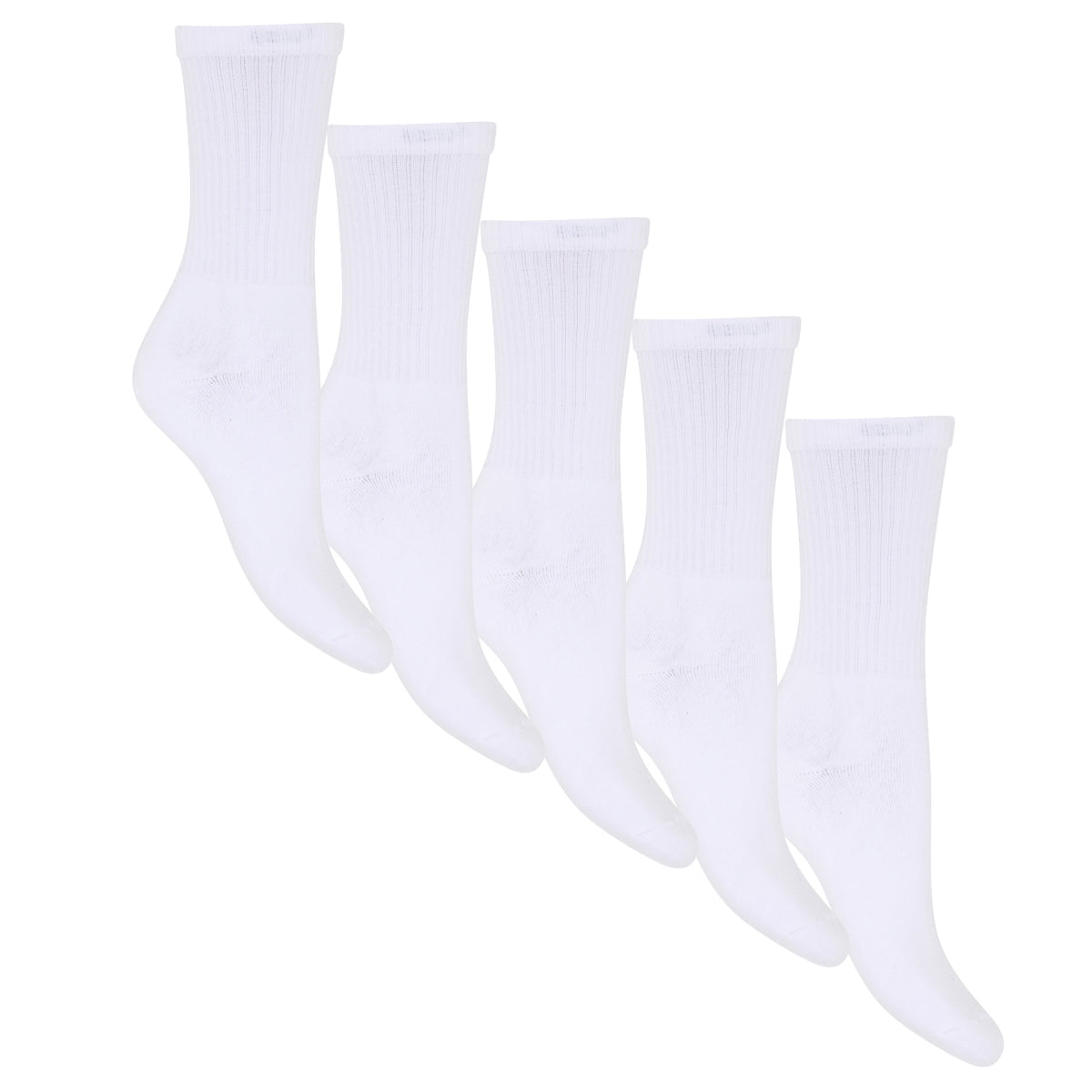 Tennissocken - 5er-Pack - Weiß