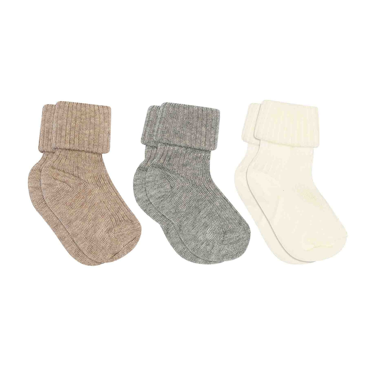Baby-Rippsocken aus Baumwolle - 3er-Pack