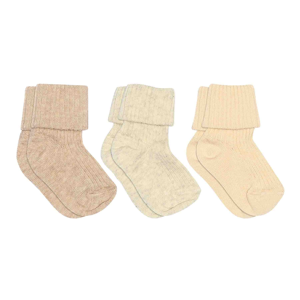 Baby-Rippsocken aus Baumwolle - 3er-Pack