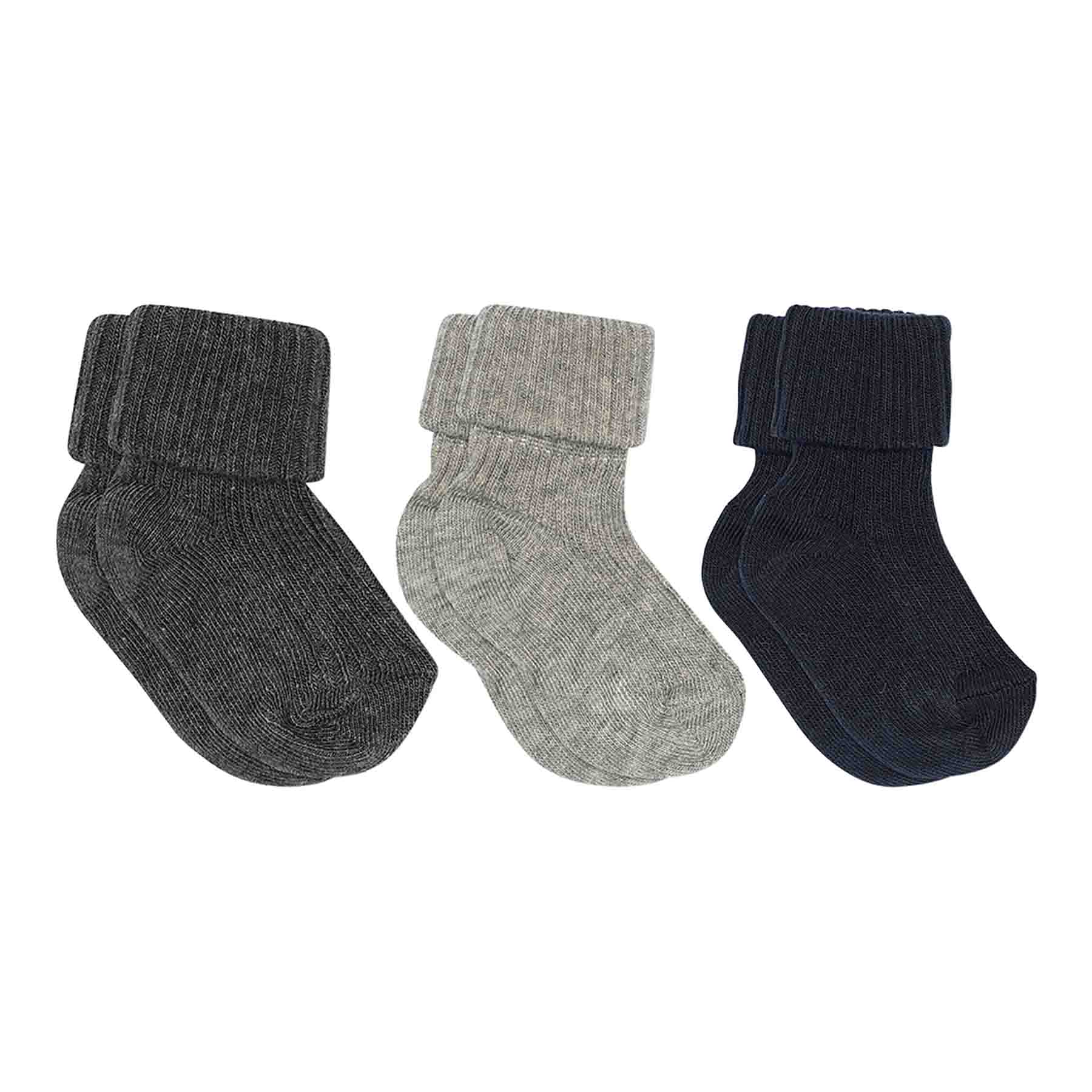 Baby-Rippsocken aus Baumwolle - 3er-Pack