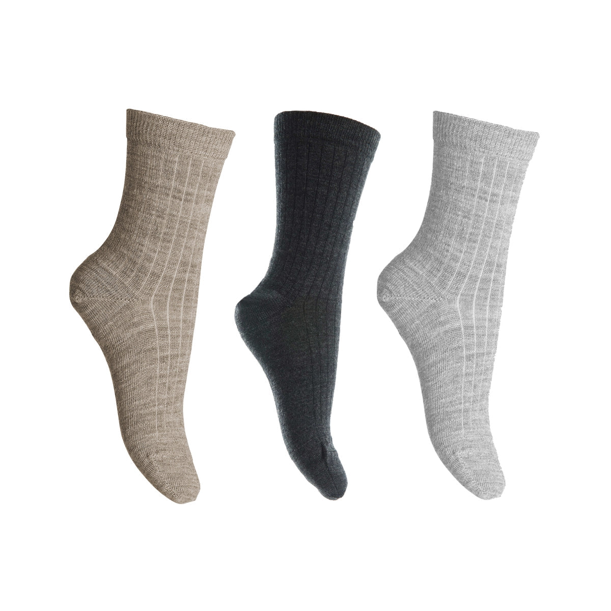 Wollrippsocken - 3er-Pack