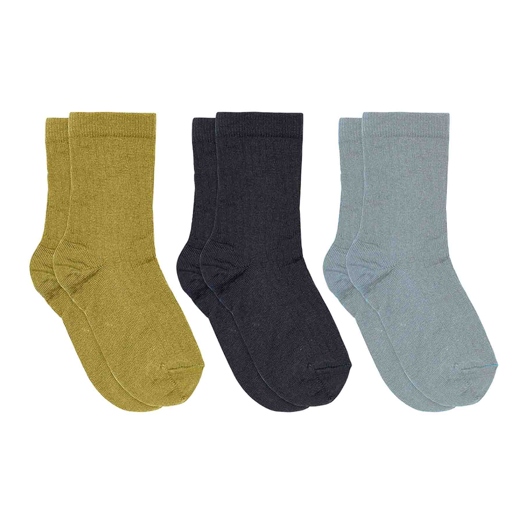 Baumwollrippsocken - 3er-Pack