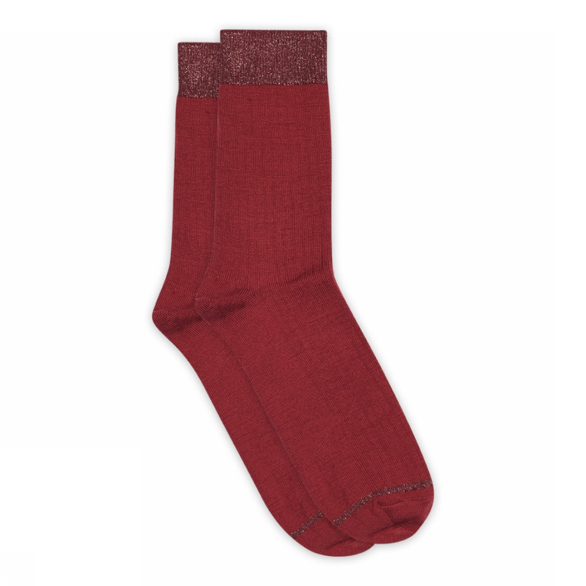 Erina Socken aus Wolle mit Rippenmuster