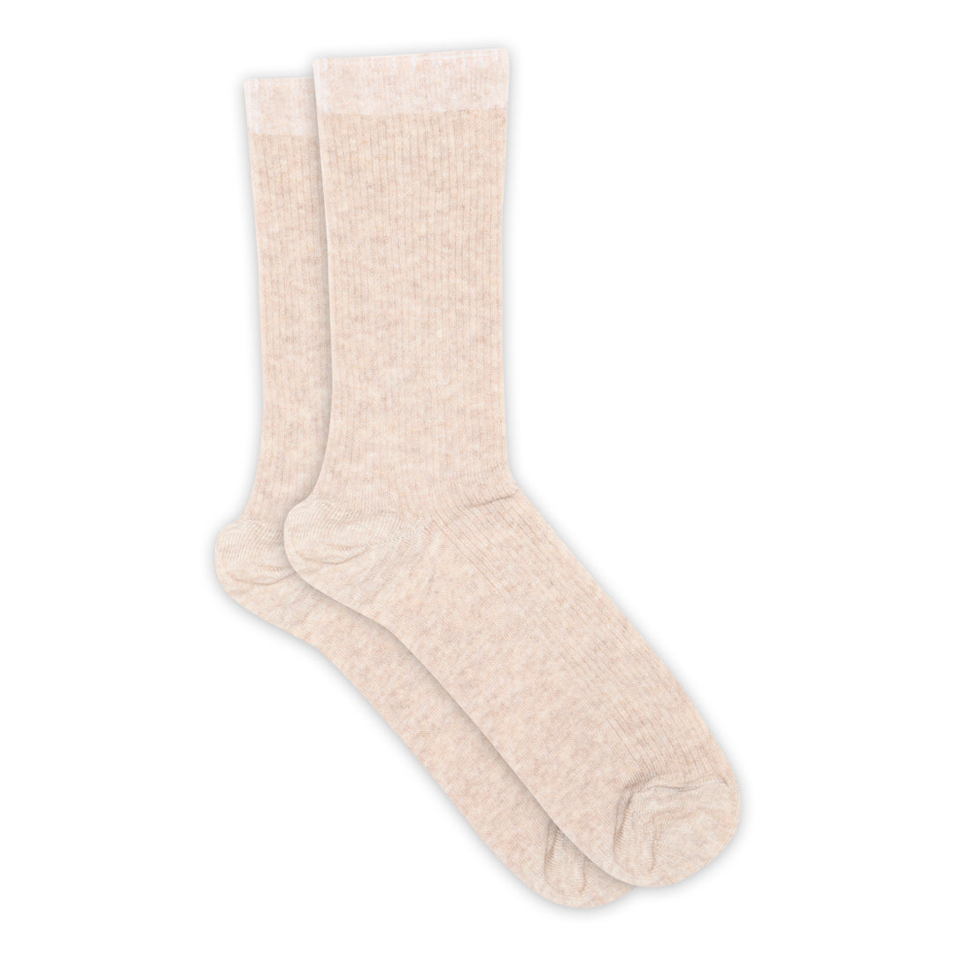 Feine Rippsocken aus Baumwolle