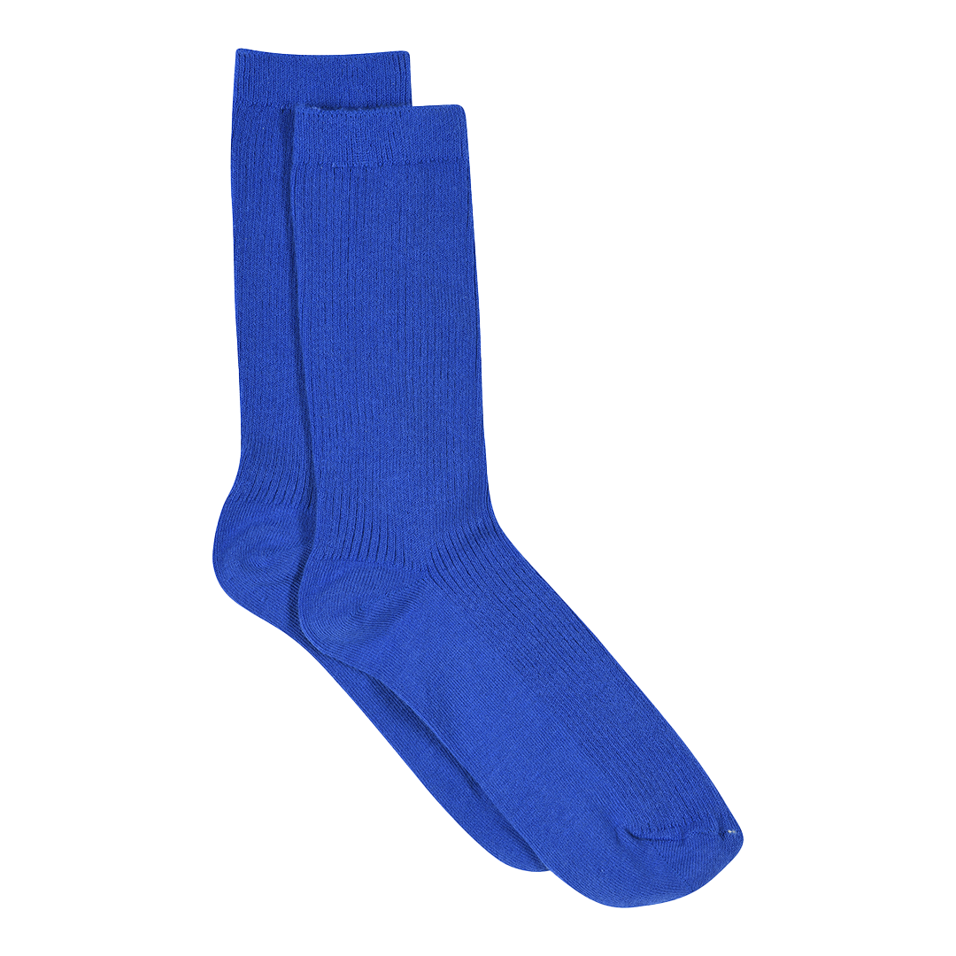 Feine Rippsocken aus Baumwolle