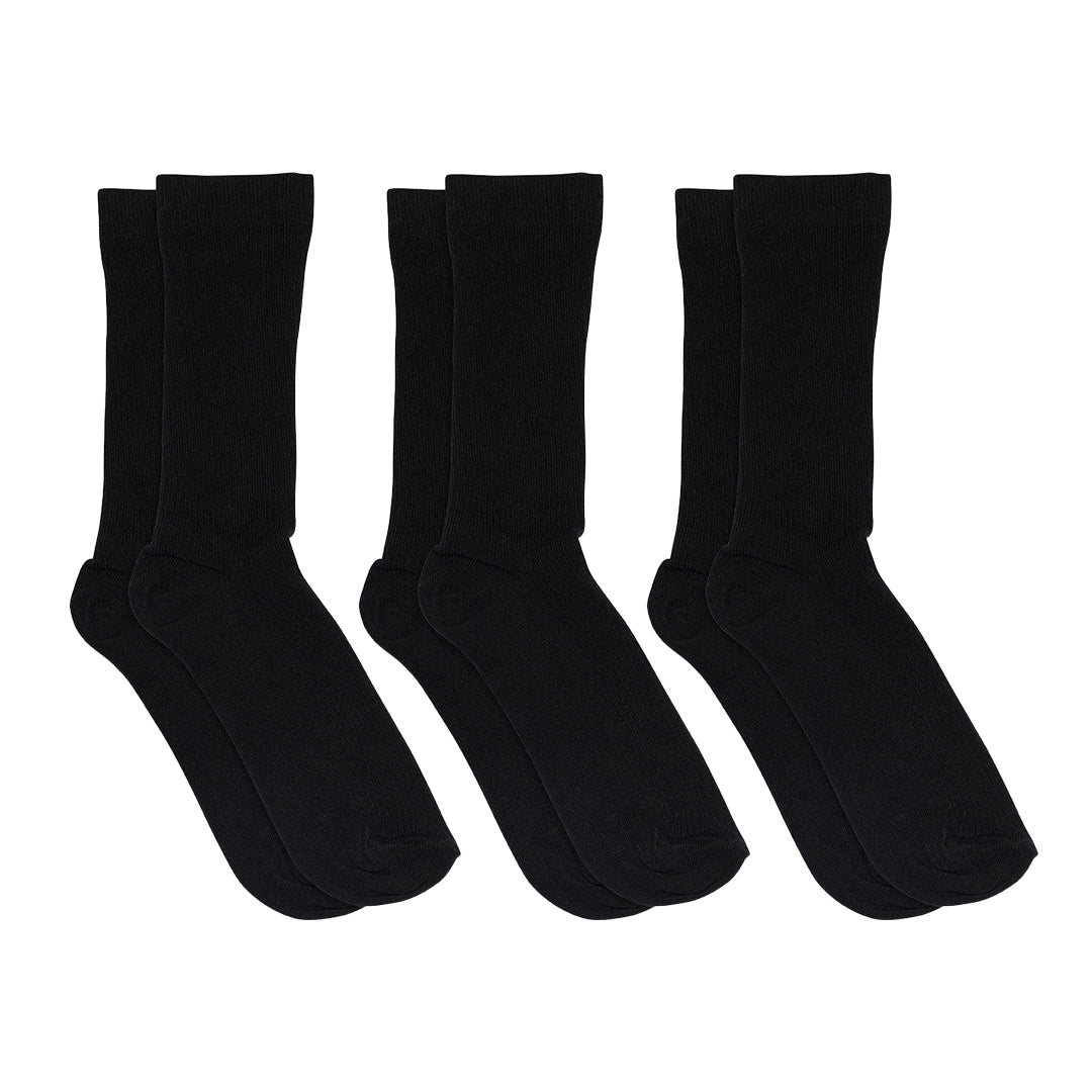 Feine Baumwollrippsocken 3er-Pack