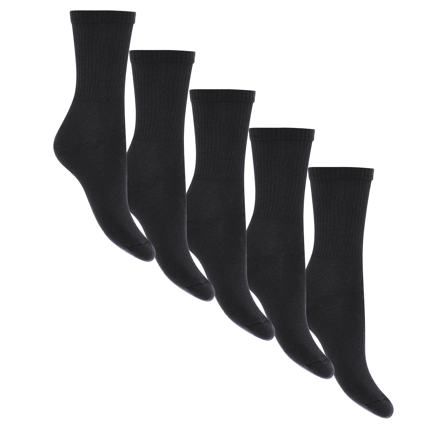 Tennissocken - 5er-Pack - Schwarz