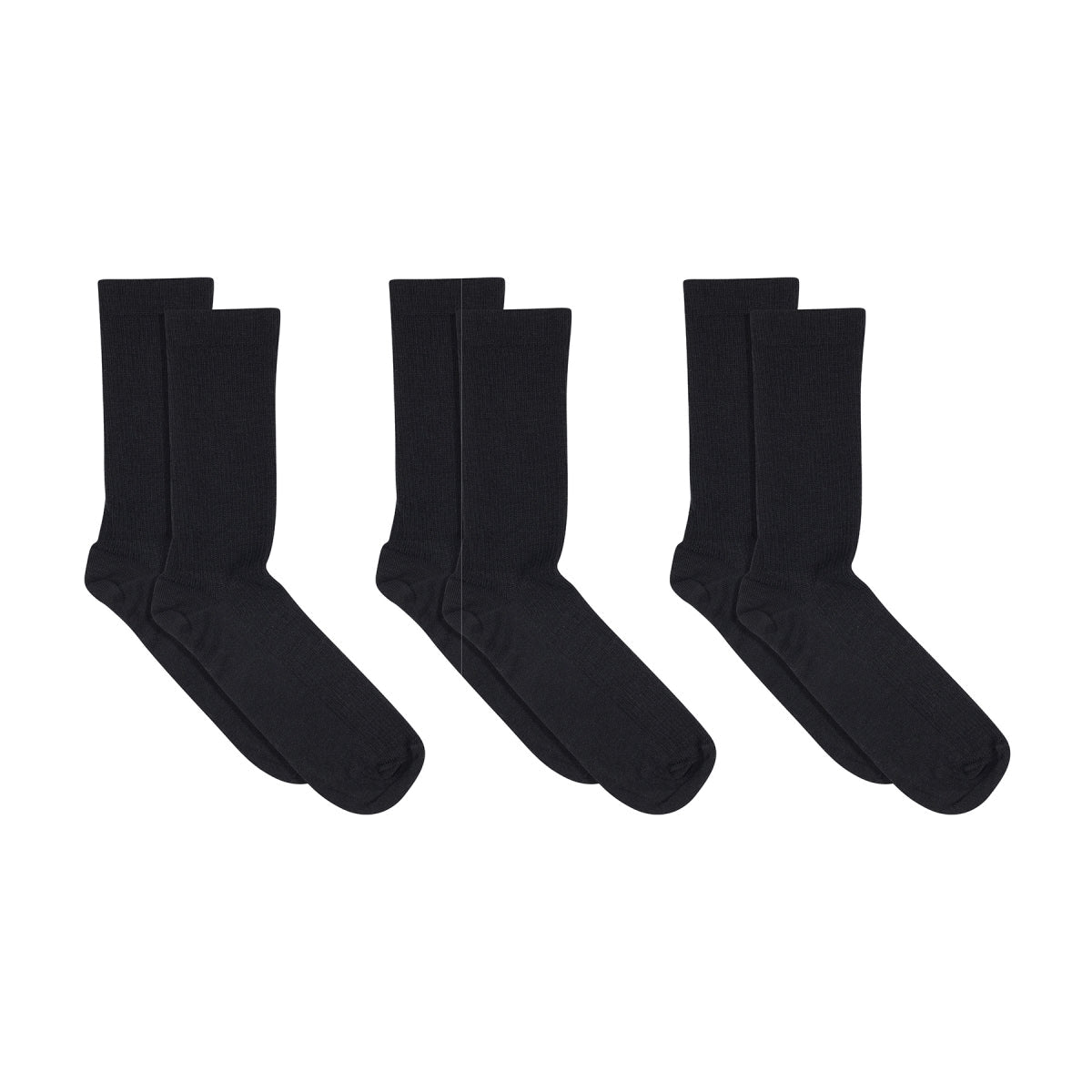 Feine Wollrippsocken - 3er-Pack
