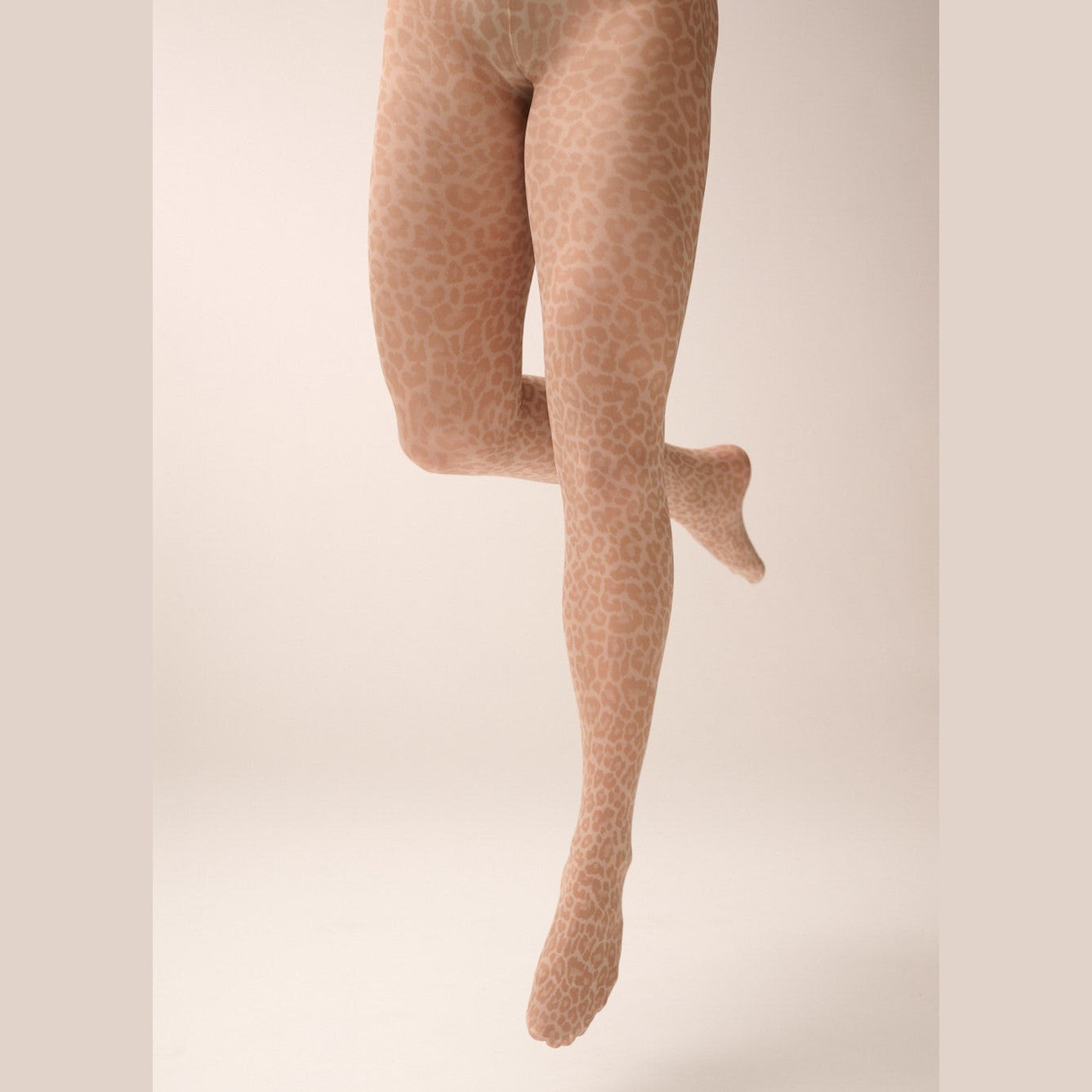 Strumpfhose mit Leopardenmuster