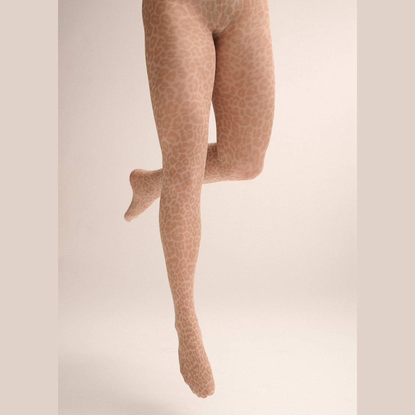 Strumpfhose mit Leopardenmuster