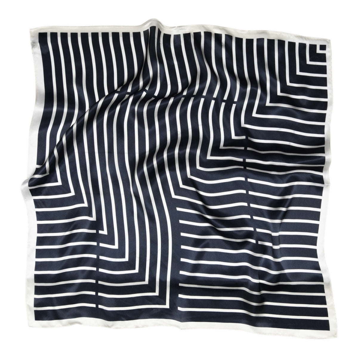 Seidenschal mit Linien