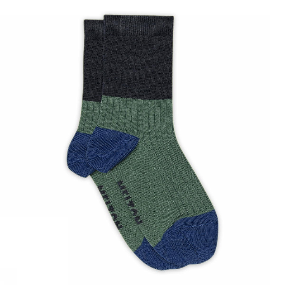 Socken in Blockfarben