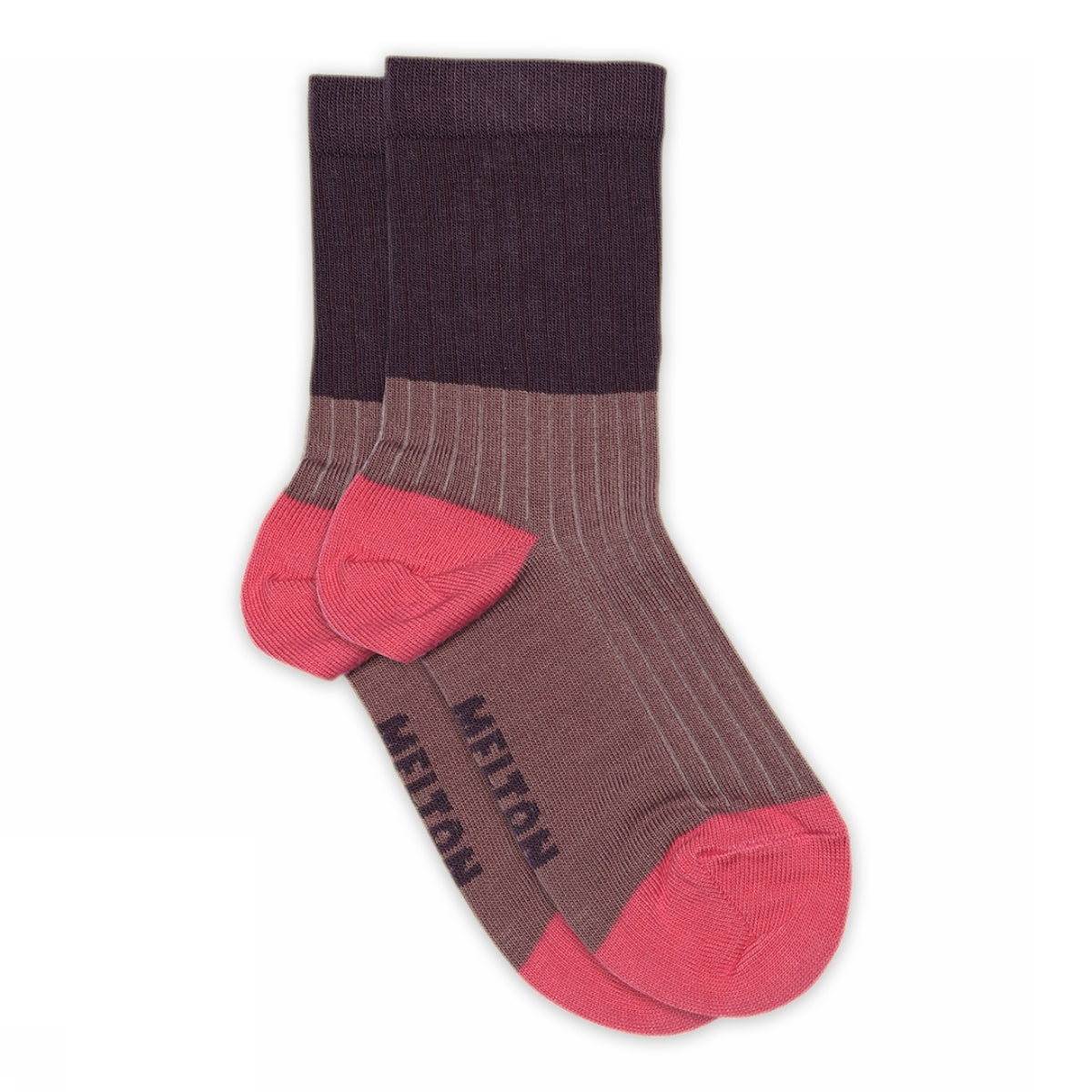 Socken in Blockfarben