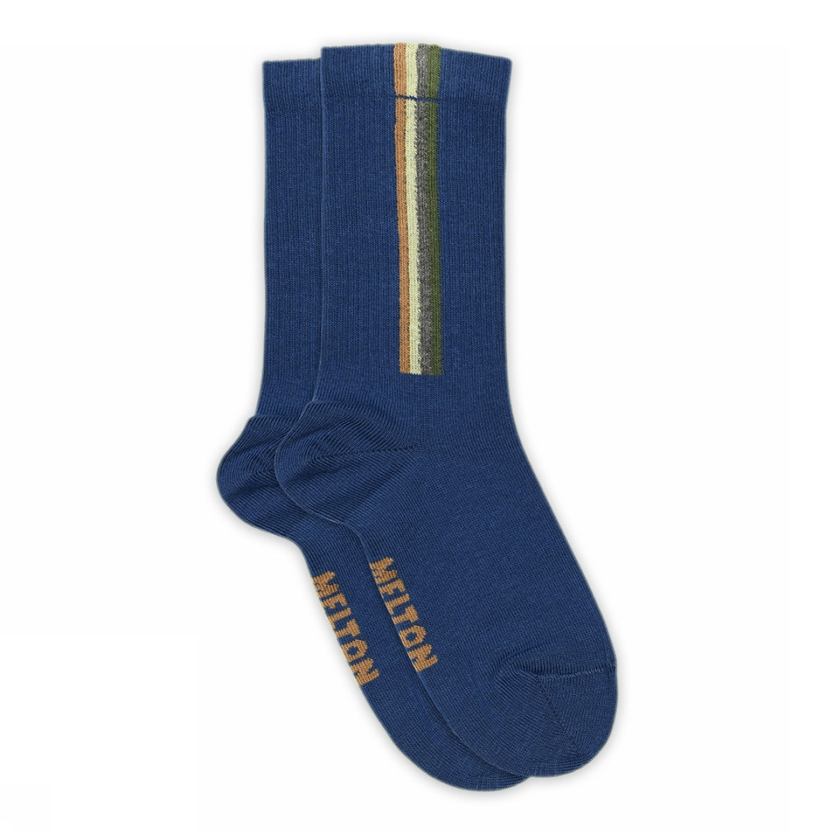 Socken mit vertikalen Streifen
