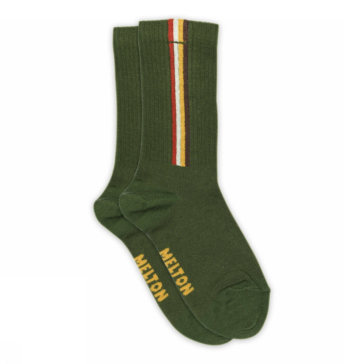 Socken mit vertikalen Streifen
