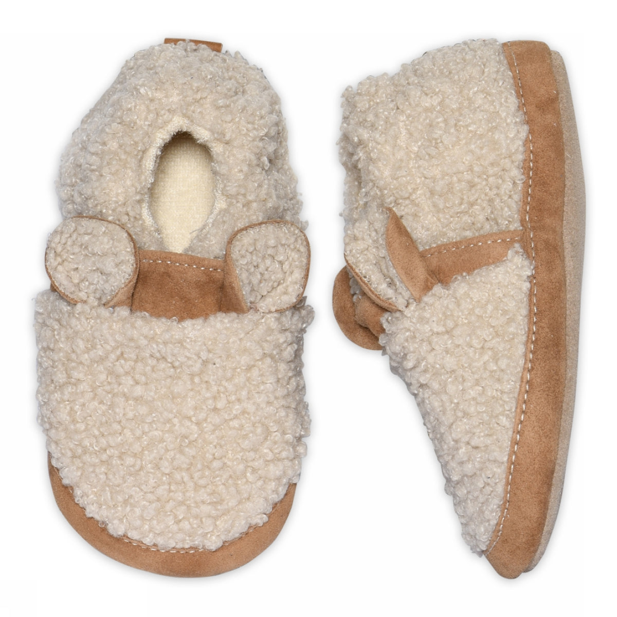 Flauschiger Teddy-Hausschuh