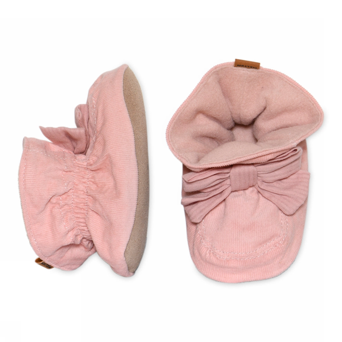 Textilpantoffeln mit Schleife