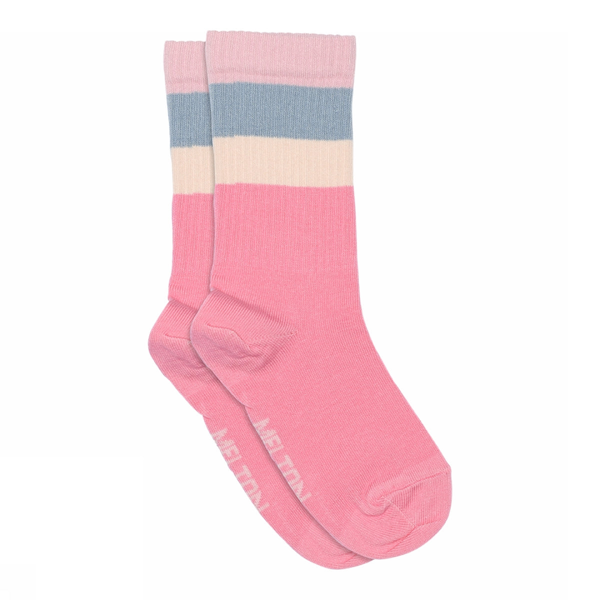 Socken mit breiten Streifen