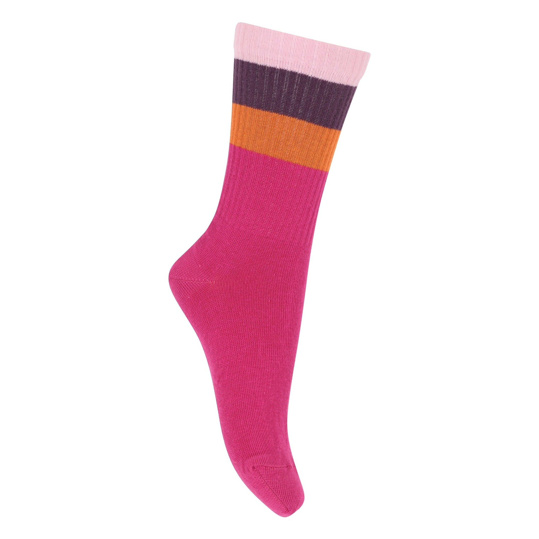 Socken mit breiten Streifen