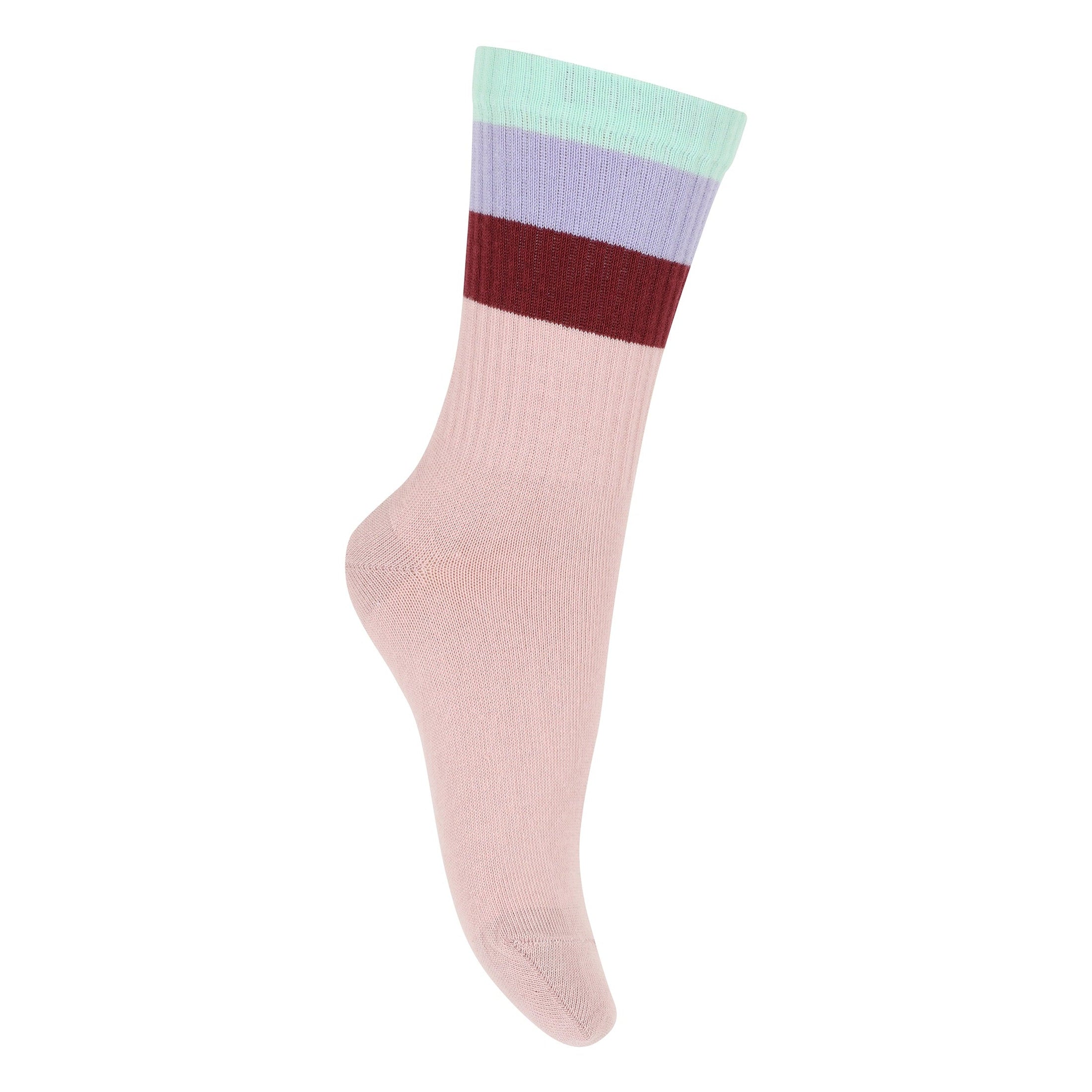 Socken mit breiten Streifen