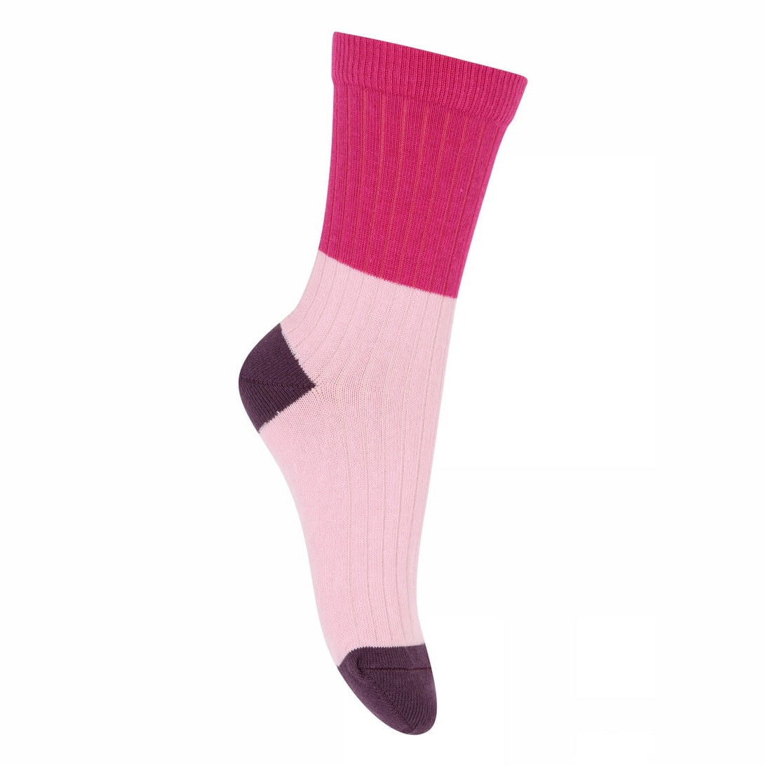Socken in Blockfarben
