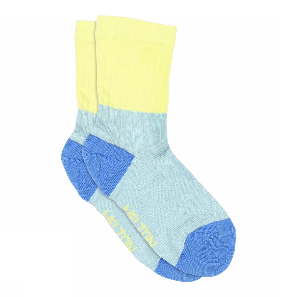 Socken in Blockfarben
