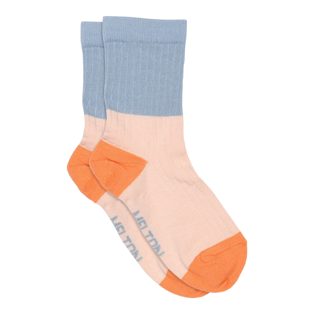Socken in Blockfarben