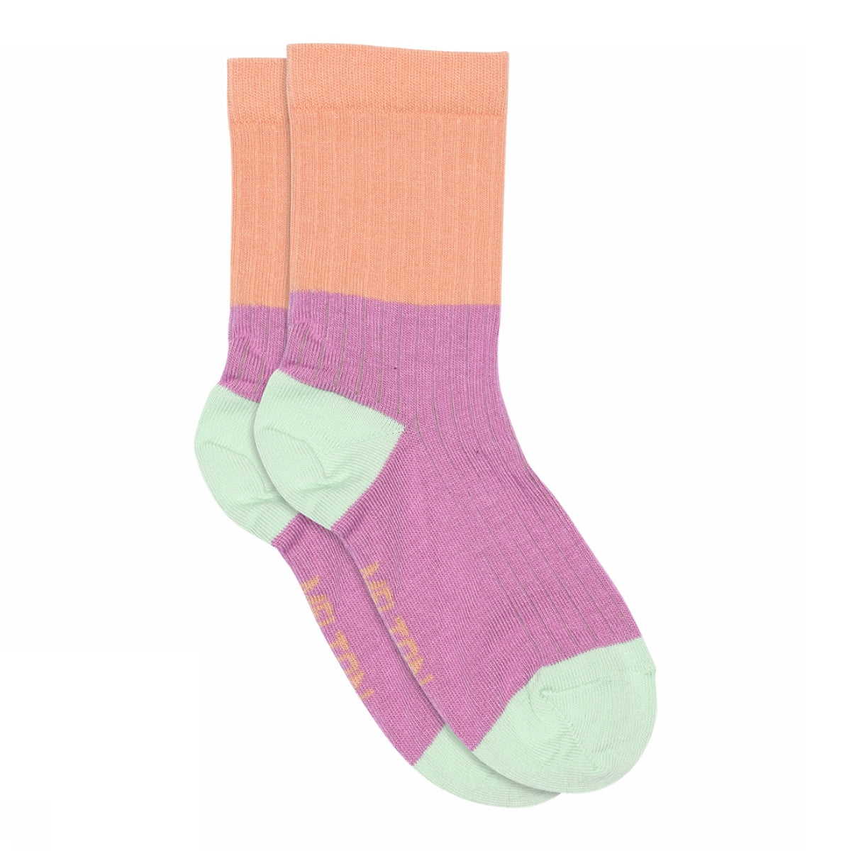Socken in Blockfarben
