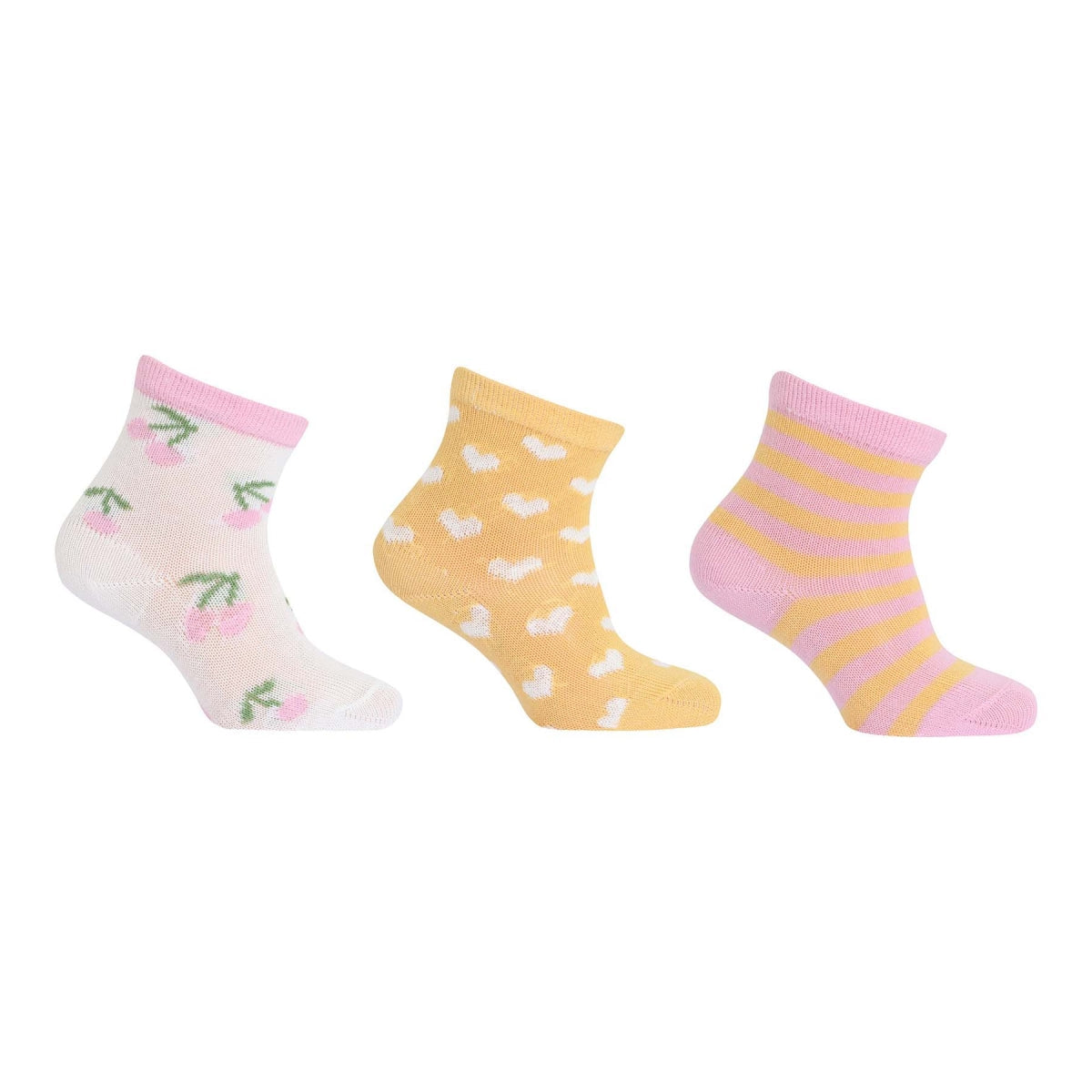 Kirschen Socken - 3er-Pack