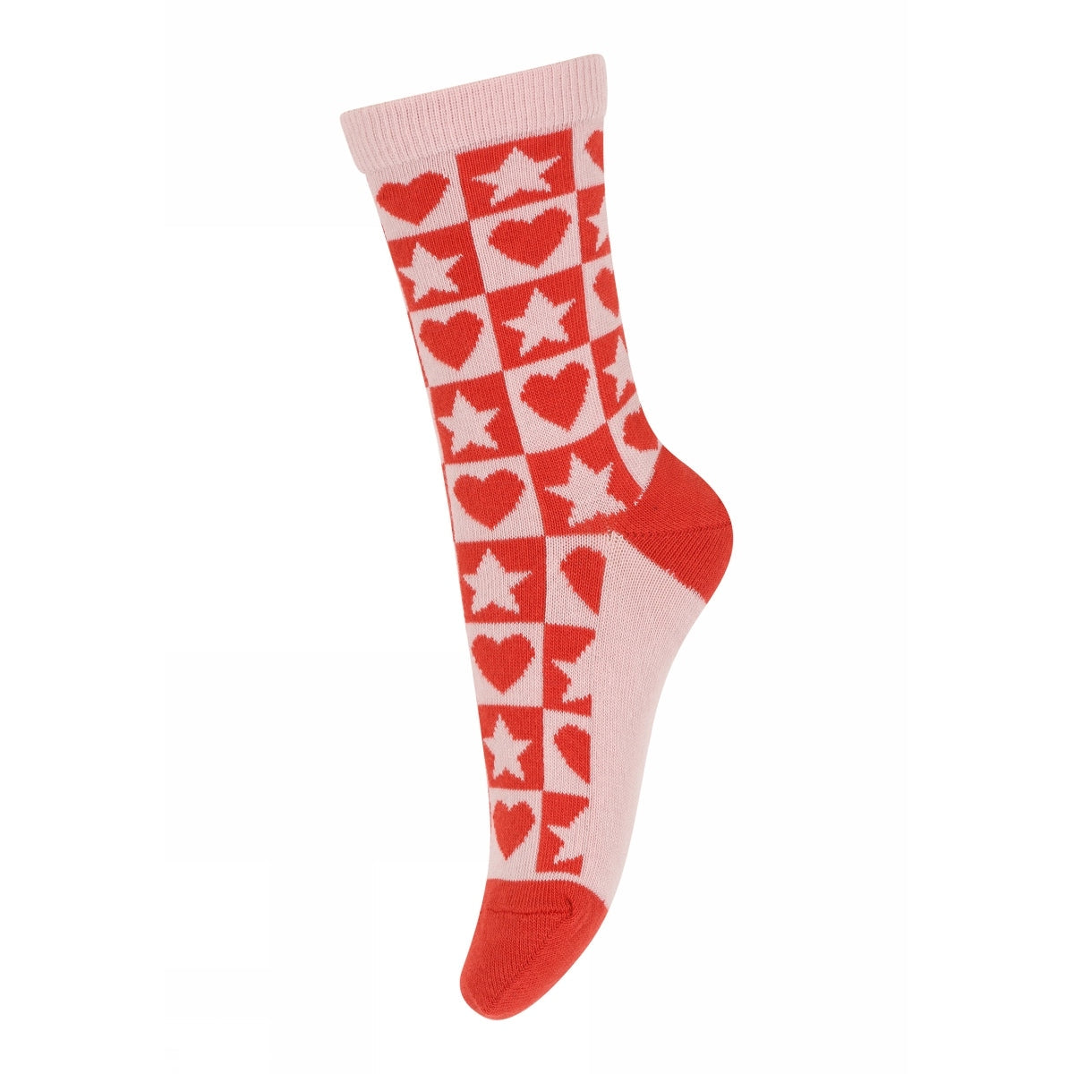 Socken mit Sternen und Herzen