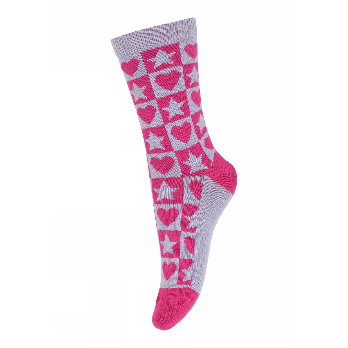 Socken mit Sternen und Herzen