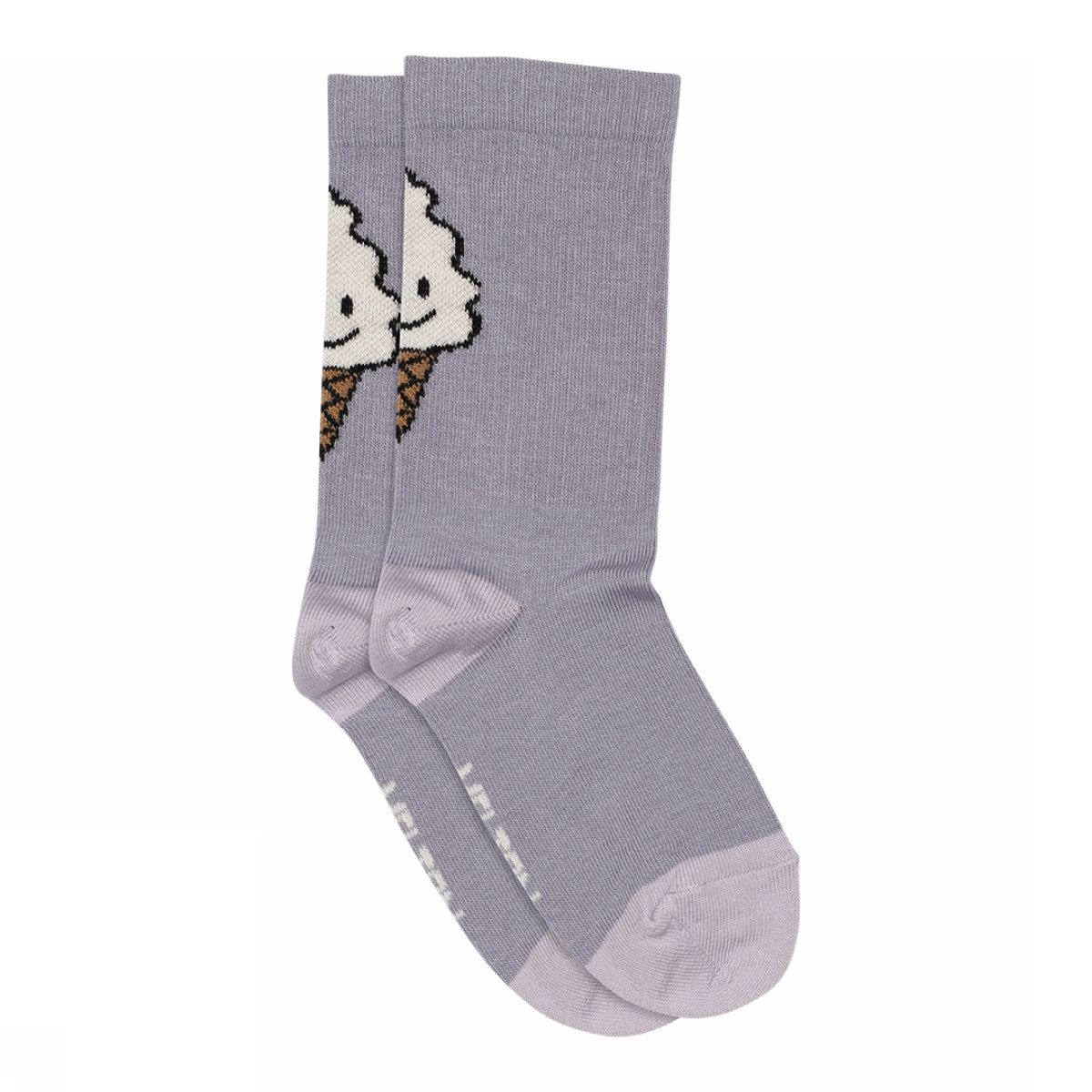 Socken mit Eiscremegesicht