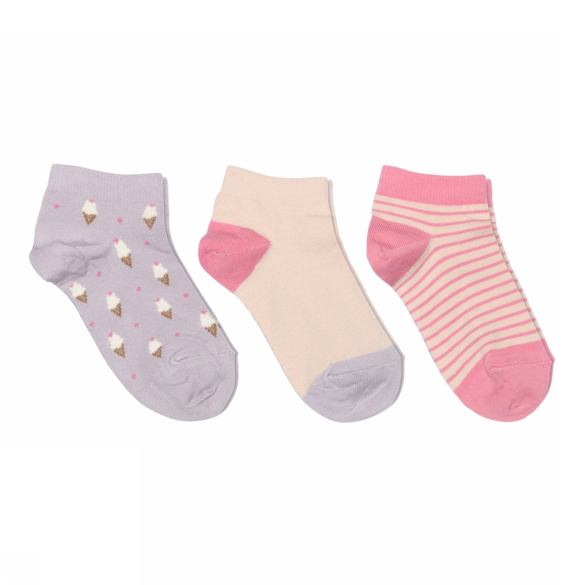 Eiscreme-Sneakersocken 3er-Pack