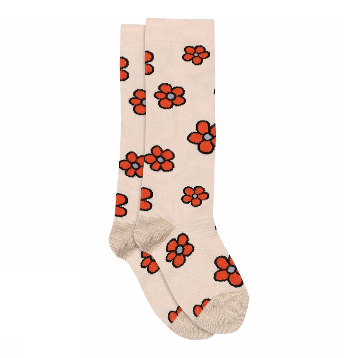 Kniestrümpfe mit Blumen