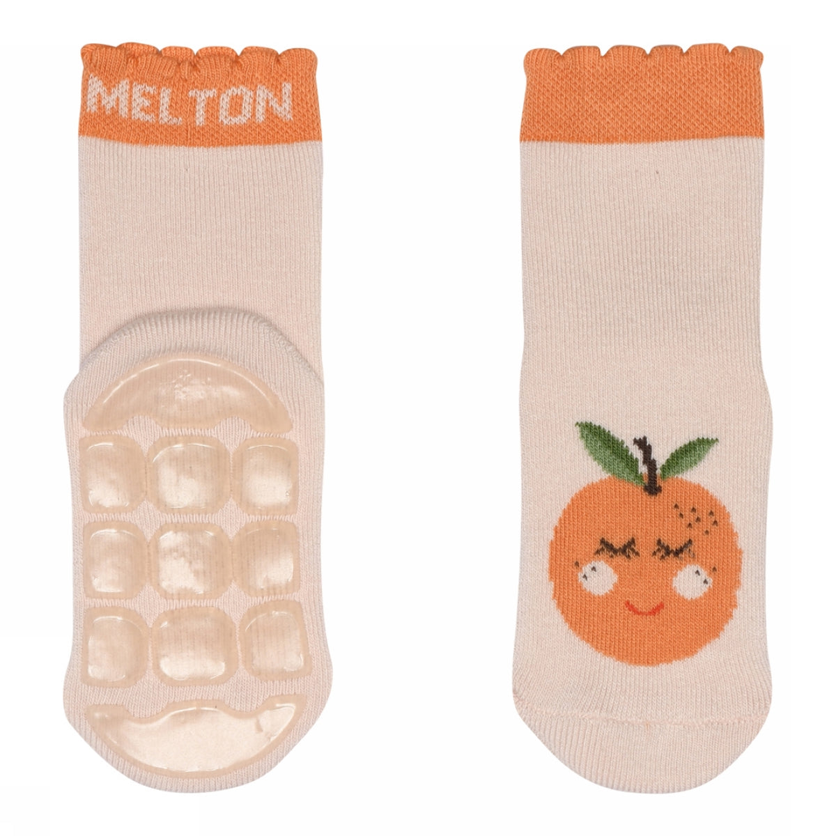 Orange Socken - Anti-Rutsch