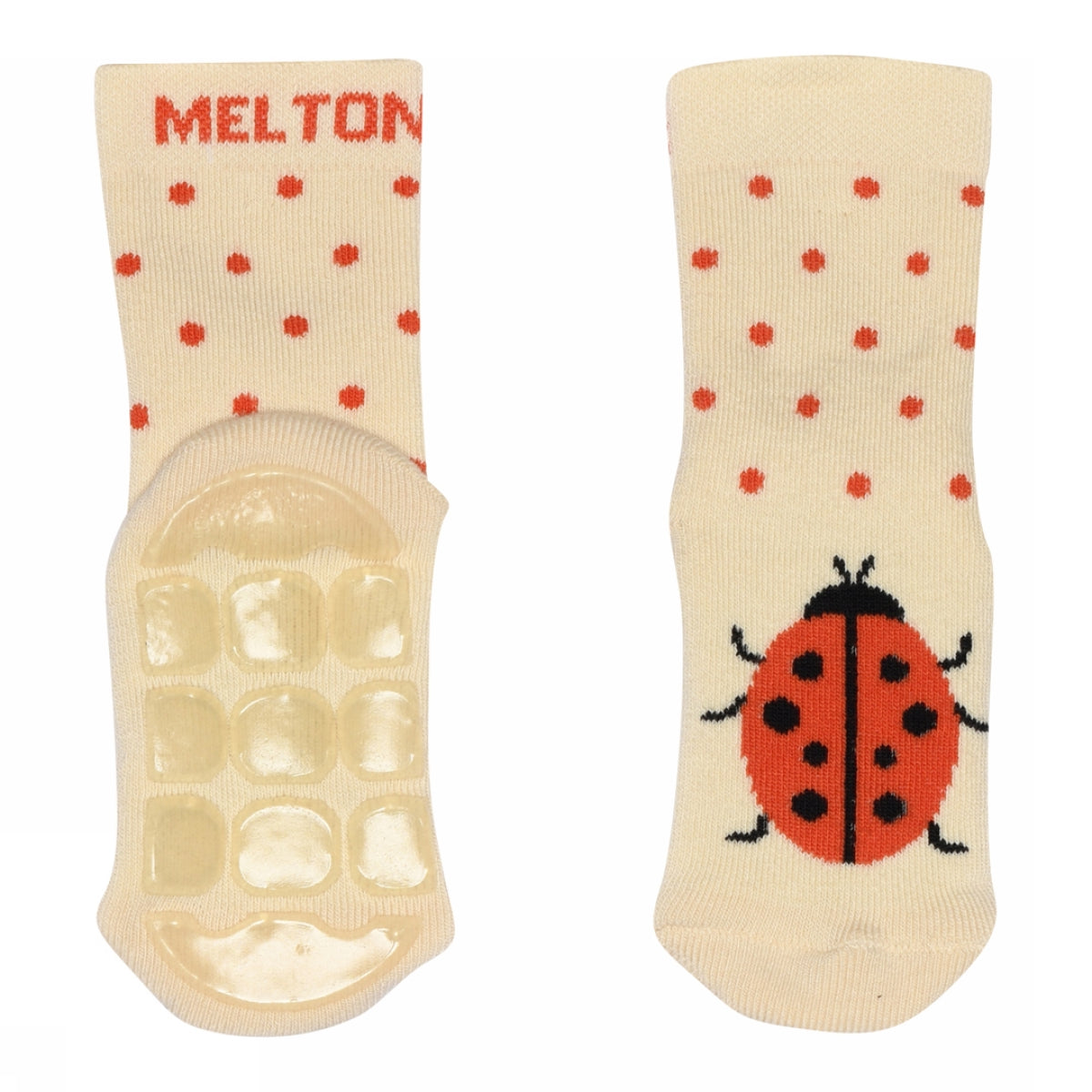 Marienkäfersocken - Antirutsch