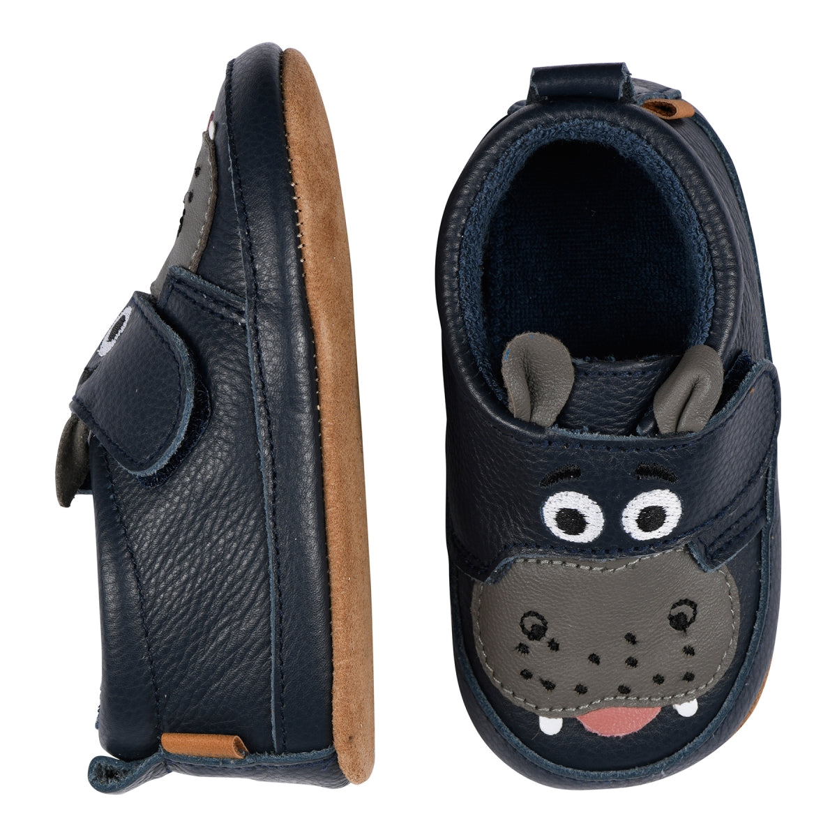 Hausschuhe aus Hippo-Leder