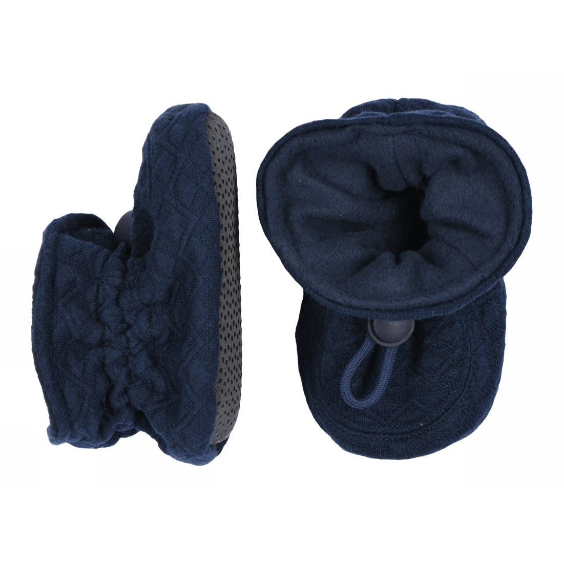 Gesteppte Textil-Hausschuhe