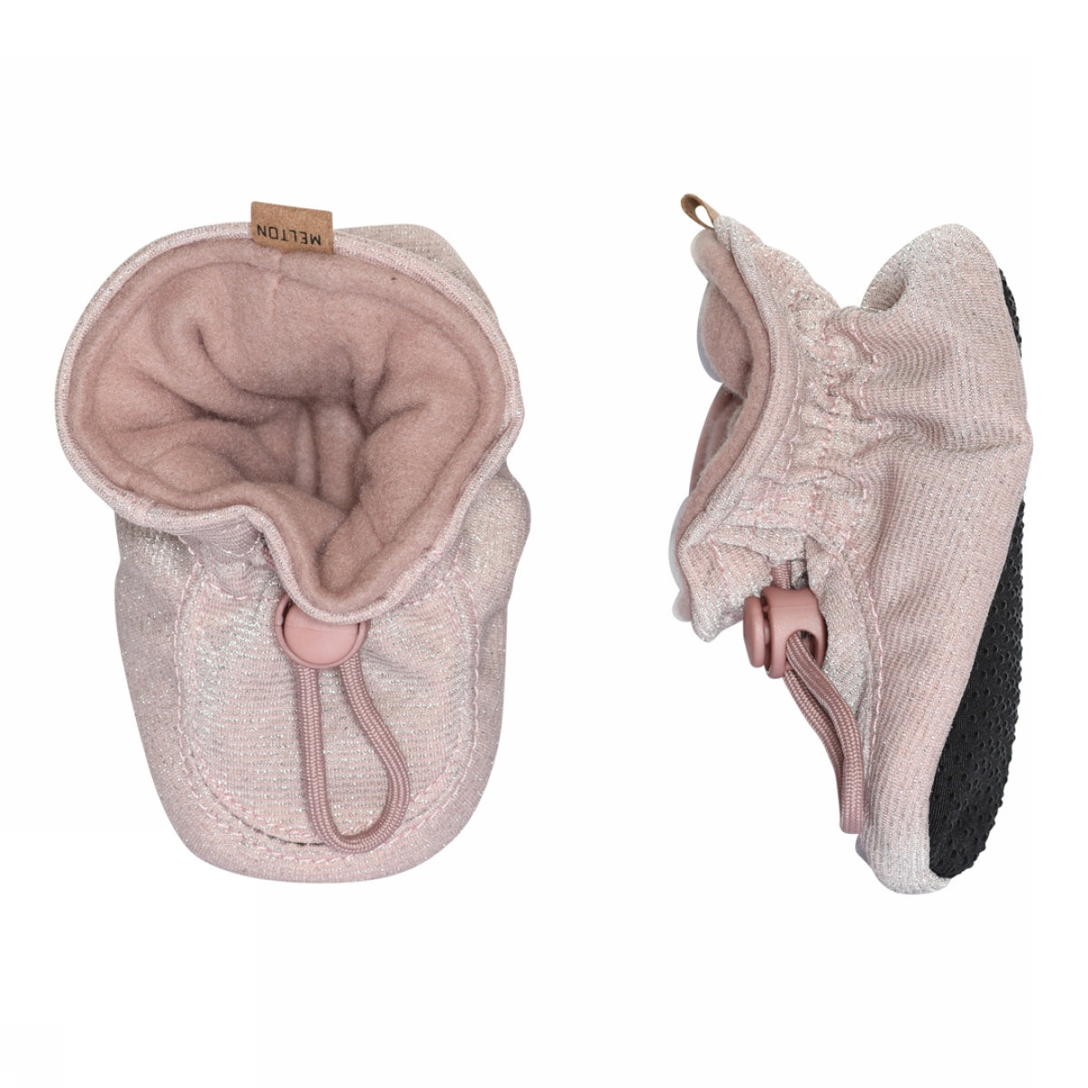 Glitzernde Textilpantoffeln