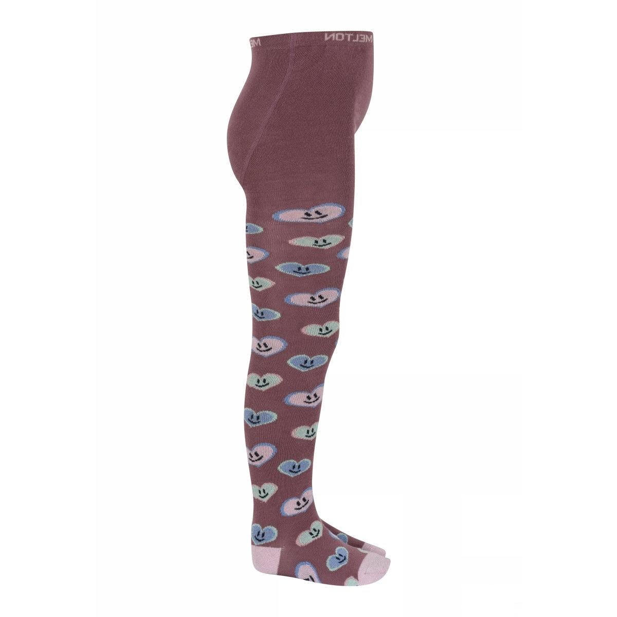 Strumpfhose mit fröhlichen Herzen