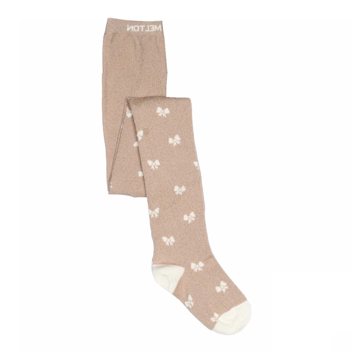 Glitzerstrumpfhose mit Schleife