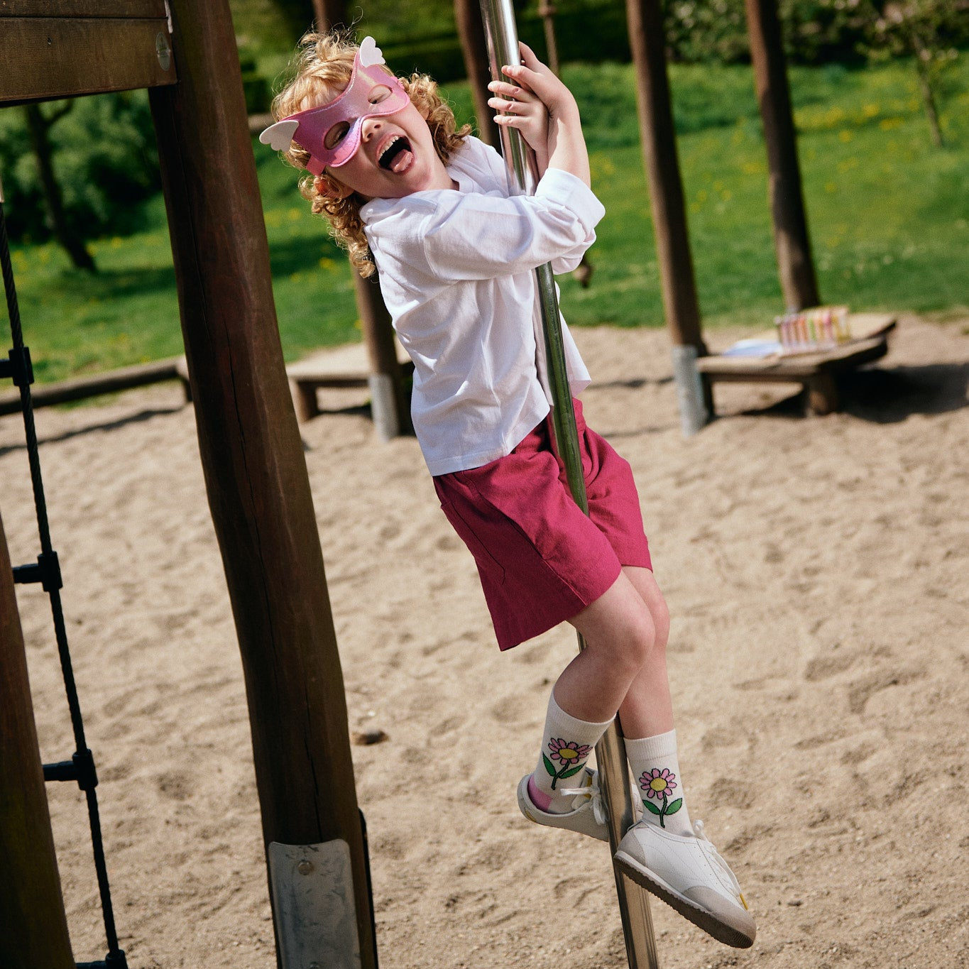Gänseblümchen-Socken