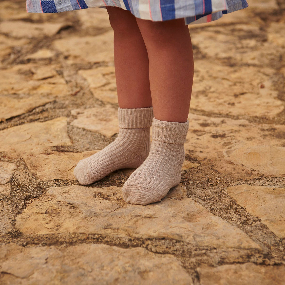 Babysocken aus Baumwollripp