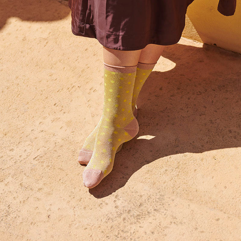 Donna Glitzersocken