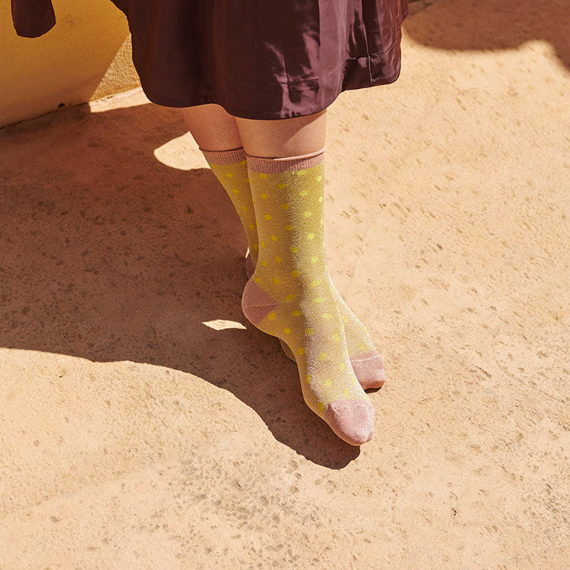 Donna Glitzersocken